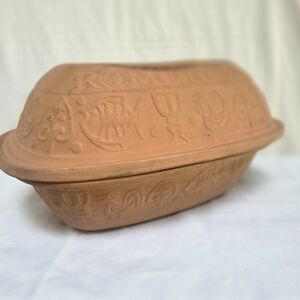 Vintage Romertopf #109 W. Germany Terra Cotta Clay Baker Roaster